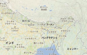 ブータン地図